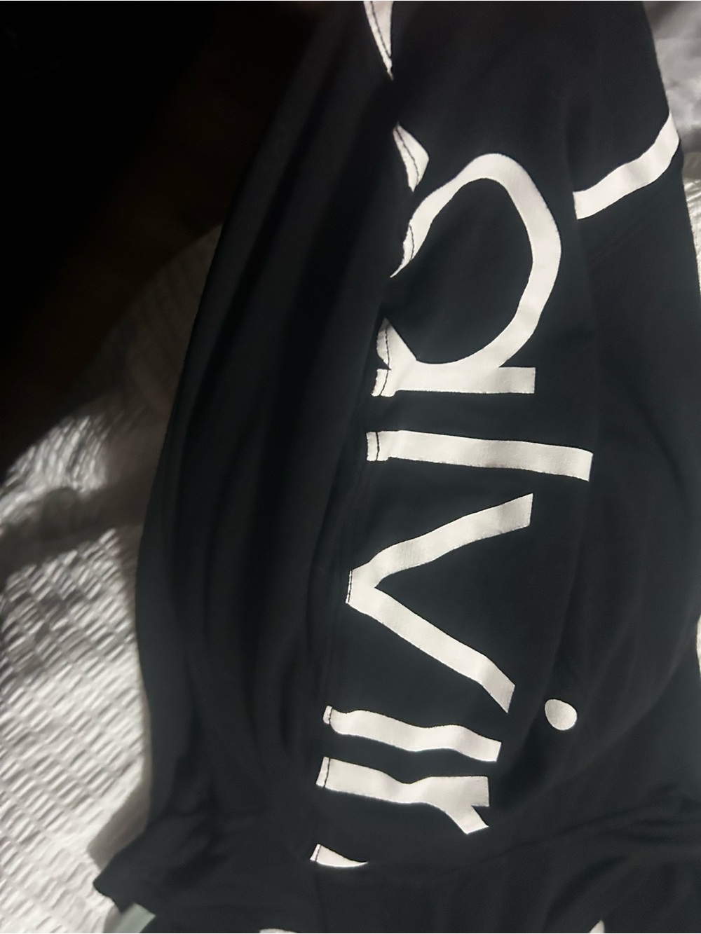 Calvin Klein Black and White Swim Coverup